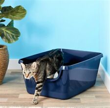 Large Cat Kitten Litter Tray Box High Sided UK Deep Toilet Loo Luxury - 24 in..