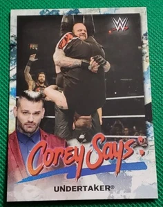 The Undertaker 2019 Topps WWE Smackdown Live Corey Says #CG-19 Undertaker - Picture 1 of 2