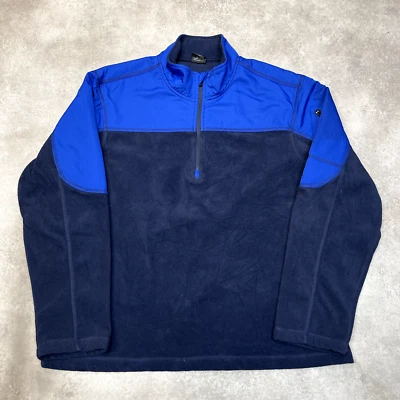 Starter Fleece Mens Large Vintage 1/4 Quarter Zip Sports Jacket, Blue - Image 1 of 4