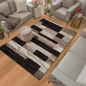 Rockwood Geometric Patchwork Carpet Rug Runner 6x9 8x10 Large Indoor Area Rug - Picture 1 of 73