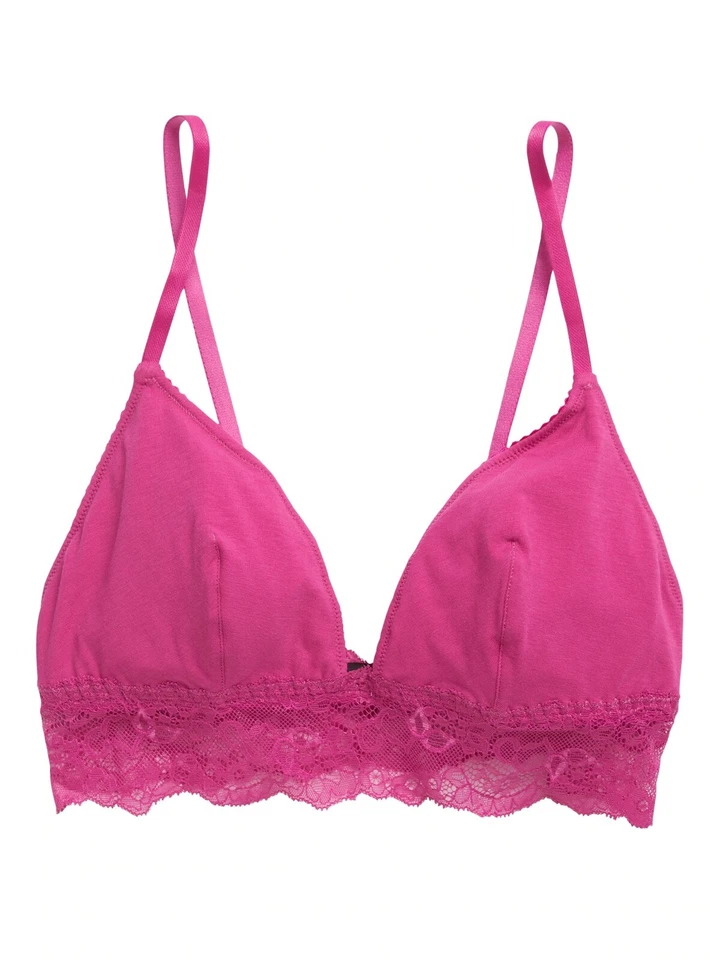 Bralette de encaje Cosabella M rosa Lyla nuevo con etiquetas Foto 1 de 2