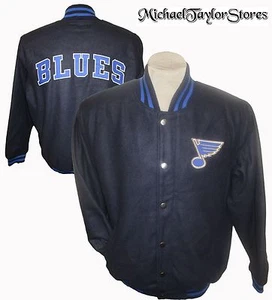 St. Louis Blues Men's NHL Embroidered Wool Full Snap Winter Jacket - Picture 1 of 8