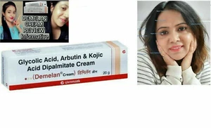 Kojic Acid Glycolic Acid & Arbutin Cream For Hyperpigmentation 20g Demelan UK