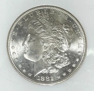 Dólar de plata Morgan 1882-S ~ NGC MS 65 ~HERMOSA MONEDA ~ REF#73-009 - Imagen 1 de 4