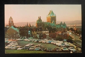 1960s Quebec au Crepuscule Old Cars Quebec City QC Canada Postcard - Picture 1 of 1