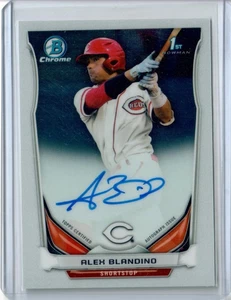 ALEX BLANDINO 2014 Bowman Draft Chrome ROOKIE AUTO #BCA-AB REDS RC AUTOGRAPH - Picture 1 of 1