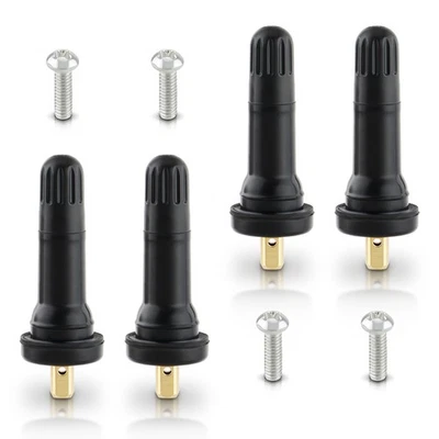 4 peças TPMS sensor de pressão dos pneus válvula haste para Dodge Fiat Ford Jeep Lincoln Mazda - Imagem 1 de 4