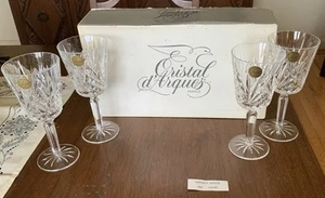 4 X Vintage French Cristal D’Arques Villemont 6.5 Oz Lead Crystal Glasses - Picture 1 of 8