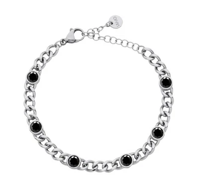 LIU JO    BRACCIALE UOMO IN ACCIAIO MLJ609    NUOVO - Immagine 1 di 3