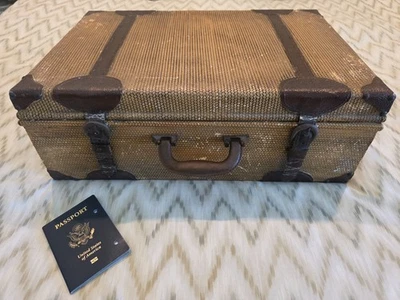 maleta tweed vintage/antigua Foto 1 de 4