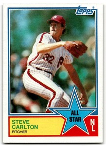 1983 Topps All-Star Steve Carlton Philadelphia Phillies #406