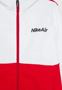 NIKE FELPA NSW AIR FZ JNR - BIANCO/ROSSO - CU9215-101 - Foto 1 di 1