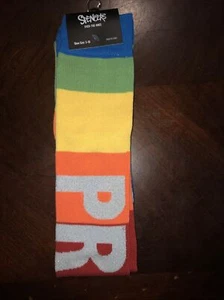 Spencer’s Pride Socks Over Knee Rainbow New - Picture 1 of 5
