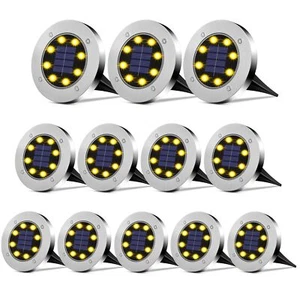Solar Lights Outdoor, Waterproof 12Pack, In-Ground & Landscape Bright Garden ... - Picture 1 of 6