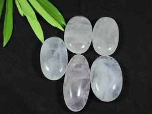 361Cts. Lote de 05 piezas de piedras preciosas sueltas cabujón ovalado de cuarzo rosa natural p735 - Imagen 1 de 9