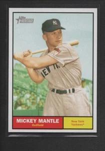 2010 Topps HERITAGE CHASE VARIATION *** MICKEY MANTLE  1961 HR RACE SP#56   MINT - Picture 1 of 2