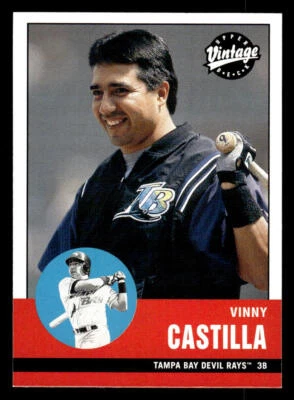 2001 Upper Deck Vintage #37 Vinny Castilla Card Tampa Bay Devil Rays - Image 1 of 2