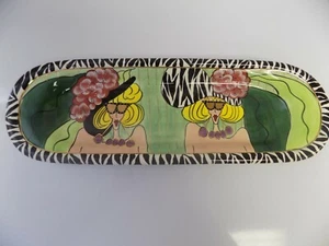 Lynda Corneille Gertie hängendes Wandschild/Tablett - signiert - 18 Zoll - Bild 1 von 5