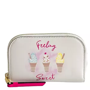 Radley Feeling Sweet Chalk Leather Medium Zip Round Purse - New With Tag UVP £79 - Bild 1 von 5