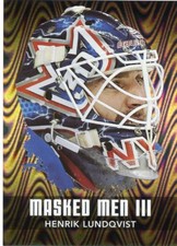 10/11 BETWEEN THE PIPES MASKED MEN III MASK SILVER #MM-18 HENRIK LUNDQVIST 43759