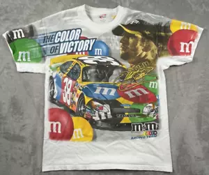 Elliott Sadler M&M Adult Size Medium Shirt All Over Print Nascar Racing AOP - Picture 1 of 9