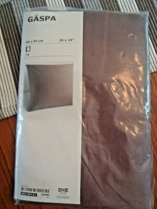 IKEA GASPA Pillowcase GÄSPA Square Dk Lilac Pillow case Euro Sham 26 x 26" 310TC - Picture 1 of 7