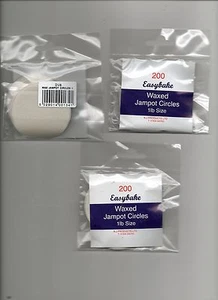 Círculos de cera, 200 discos encerados para frascos de 1 lb Jam, mermelada, conservas, Easybake - Imagen 1 de 1
