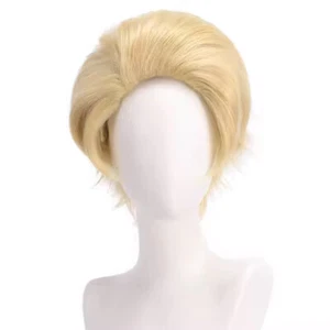 Morningstar Cosplay Anime Peluca Rubia Corta Disfraz Cosplay No Bangs Anime Hombre - Imagen 1 de 20