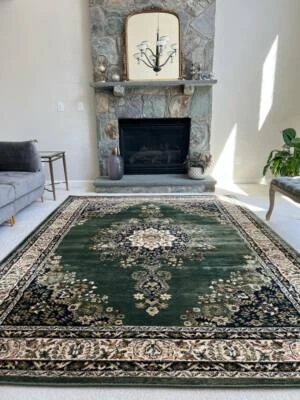 Alfombra tradicional oriental medallón 8x11, 5x8 alfombra de piso y 2x8 corredores Foto 1 de 3