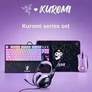 Razer x Sanrio Kuromi Gaming Mouse and Mechanical Keyboard & Headset Bundle - Picture 1 of 5