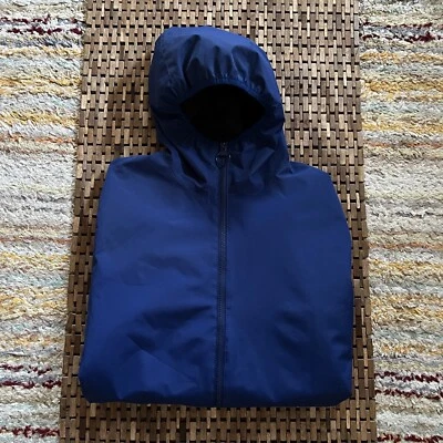 Chaqueta con Capucha Barbour Cremallera Completa Peso Medio Caparazón Suave Azul Para Hombre Talla Mediana M Foto 1 de 4