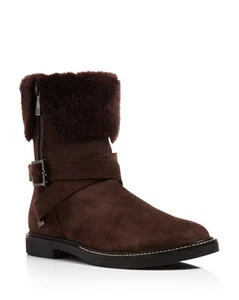 Ivanka Trump Chani Womens Faux-Fur Winter Boot Zipper, Sz 9.5 ~Dark Brown - Picture 1 of 5