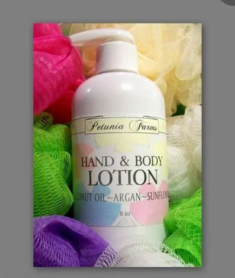 ORANGE CREAM fragrance ARGAN OIL & COCONUT OIL HAND & BODY LOTION  8 oz. - Image 1 of 2