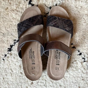 Naot Sandals Womens 10 US 41 EU Althea Slip On Cork Slide Comfort Shoes - Picture 1 of 6