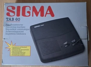 SIGMA TAB 60 ANRUFBEANTWORTER mit Kassette in Original - Karton mit Netzteil - Bild 1 von 6