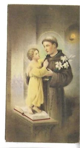 1939 S. BENOIST W/ YOUNG JESUS HOLY CARD PRINT IN USA - Foto 1 di 1