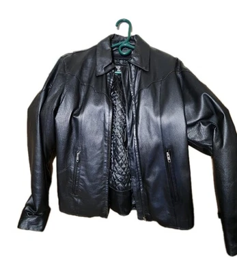 Chaqueta de cuero para mujer Foto 1 de 4