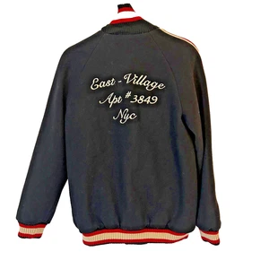 Zara Bomberjacke Damen Small Varsity Navy NYC bestickt - Bild 1 von 10
