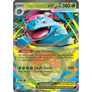 Mega Venusaur ex 003/132 Pokémon ME01: Mega Evolution Base - Picture 1 of 1