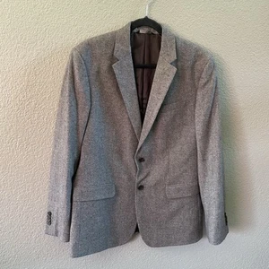 Banana Republic Sport Coat Slim Fit Mens 42R Brown Tweed Wool Blend Blazer - Picture 1 of 12