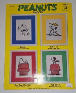 Peanuts Snoopy Counted Cross Stitch Pattern Leaflet by JCA Four Designs - Picture 1 of 6