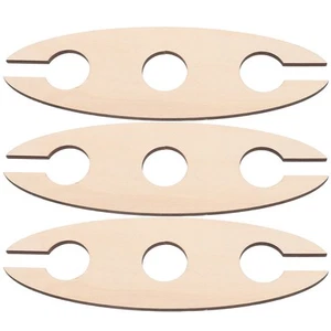 3 Piezas Estantes de Madera para Vinos Decoración de Encimera para Vinos Decoraciones Estantes Mesa - Imagen 1 de 12