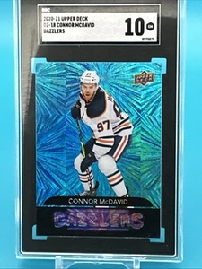 2020-21 UPPER DECK CONNOR McDavid DAZZLERS INSERT #DZ18 SGC 10 - Picture 1 of 2