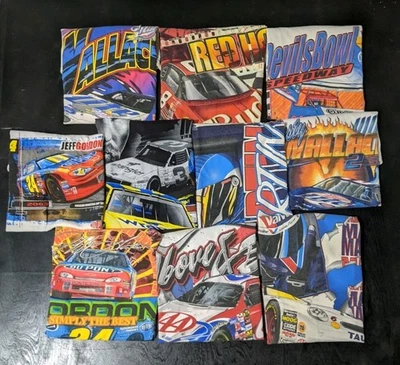 Lot Of 10 Vtg 1990s/2000s NASCAR All-Over Print T-Shirts Motorsports M-2XL  AOP - Image 1 of 4