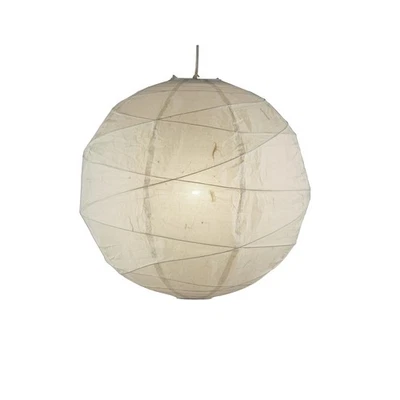 "Colgante grande Orb con pantalla de papel de arroz plegable - cable de 15 pies, 24"" de diámetro... Foto 1 de 4