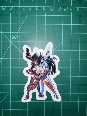 Kill La Kill Ryuko Matoi & Satsuki Kiryuin Anime Uv Waterproof Sticker 2.25x3.50 - Image 1 of 3