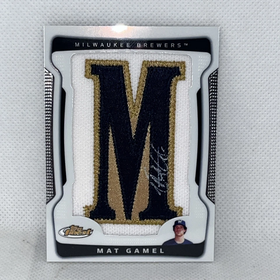 Mat Gamel 2009 Topps Finest Autograph Auto Letter M Patch /285 Milwaukee Brewers - Image 1 of 4
