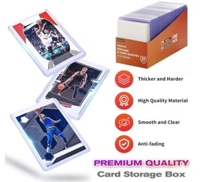 1000 fundas para tarjetas cargadores superiores para tarjetas, protectores de béisbol de 3"X4" de plástico duro - Imagen 1 de 5