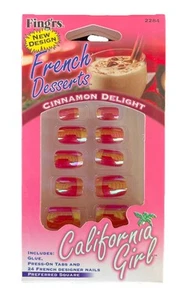 Fing’rs California Girl Postre Francés Prensa en Uñas 24 Piezas Canela Delicia - Imagen 1 de 2