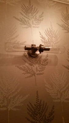 Nuvo 60-5263 "Beaker" 2 luces níquel cepillado tocador luz 23,75" x 4,75" ht Foto 1 de 4